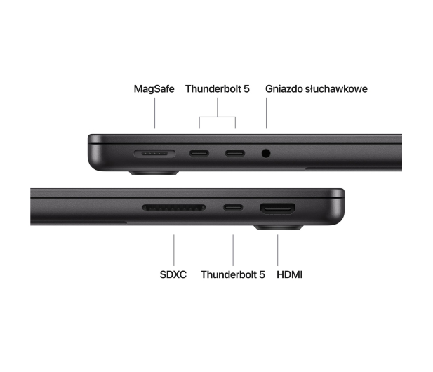 Apple MacBook Pro M5 Max/36GB/2TB/Mac OS Gwiezdna Czerń 32R GPU - 1506483 - zdjęcie 7